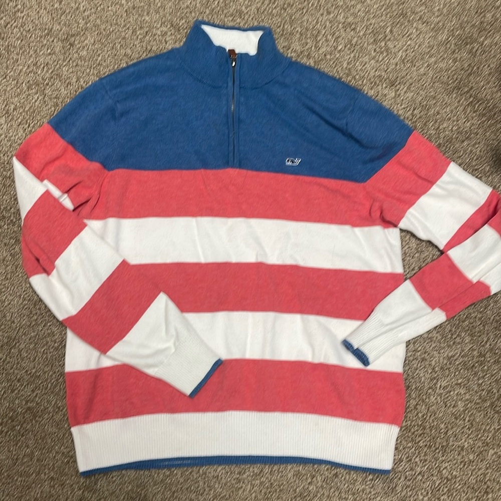 Vineyard Vines Women’s Medium 1/4 zip Sweater. EUC.